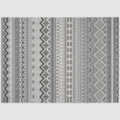 Niedliche Schwarz-weiße Aztec-Muster Seidenpapier (Vorderseite)