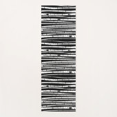 Niedliche Schwarz-weiße Baumstruktur Yogamatte (Vorderseite)