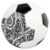 Niedliche Schwarz-weiße Herzen Liebe Hintergrund D Fußball (Dreiviertel)