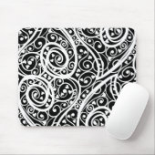 Niedliche Schwarz-weiße Herzen Liebe Hintergrund D Mousepad (Mit Mouse)