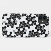 Niedliche Schwarz-weiße Hex-Datenmuster Case-Mate iPhone Hülle (Rückseite (Horizontal))