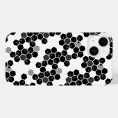 Niedliche Schwarz-weiße Hex-Datenmuster Case-Mate iPhone Hülle (Rückseite (Horizontal))