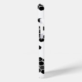 Niedliche Schwarz-weiße Hex-Datenmuster Case-Mate iPhone Hülle (Rückseite / Links)