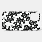 Niedliche Schwarz-weiße Hex-Datenmuster Case-Mate iPhone Hülle (Rückseite (Horizontal))