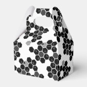 Niedliche Schwarz-weiße Hex-Datenmuster Geschenkschachtel (Rückseite)