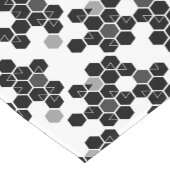 Niedliche Schwarz-weiße Hex-Datenmuster Kurzer Tischläufer (Ecke)