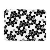 Niedliche Schwarz-weiße Hex-Datenmuster Magnet (Horizontal)