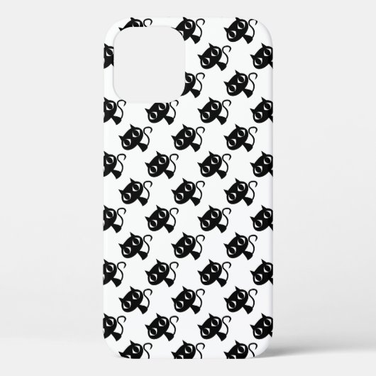 Niedliche Schwarz-weiße Katzen Case-Mate iPhone Hülle (Rückseite)