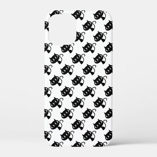 Niedliche Schwarz-weiße Katzen Case-Mate iPhone Hülle (Rückseite)
