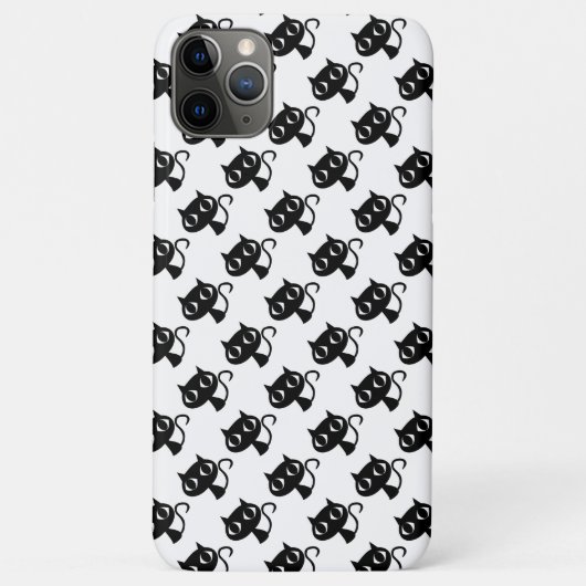 Niedliche Schwarz-weiße Katzen Case-Mate iPhone Hülle (Rückseite)