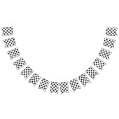 Niedliche Schwarz-weiße Katzen Wimpelkette (Alle)