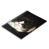 Niedliche Schwarz-weiße Katzenkatze Notizblock (Linke Seite)