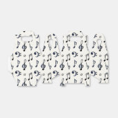 niedliche Schwarz-weiße Musikliebhaber mit geflies Geschenkschachtel (Ungefaltet)