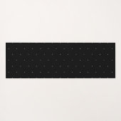 Niedliche, Schwarz-weiße Polka-Punkte-Muster elega Yogamatte (Rückseite (Horizontal))