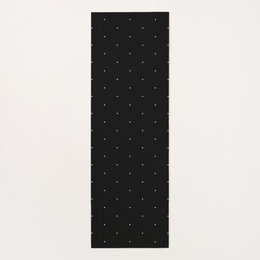 Niedliche, Schwarz-weiße Polka-Punkte-Muster elega Yogamatte (Rückseite)