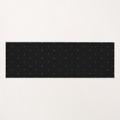 Niedliche, Schwarz-weiße Polka-Punkte-Muster elega Yogamatte (Vorderseite (Horizontal))