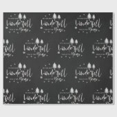 Niedliche Schwarz-weiße schönste Zeit des Jahres Geschenkpapier (Flach)