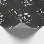 Niedliche Schwarz-weiße schönste Zeit des Jahres Geschenkpapier (Ecke)