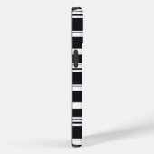 Niedliche Schwarz-weiße Streifen Case-Mate iPhone Hülle (Rückseite / Rechts)