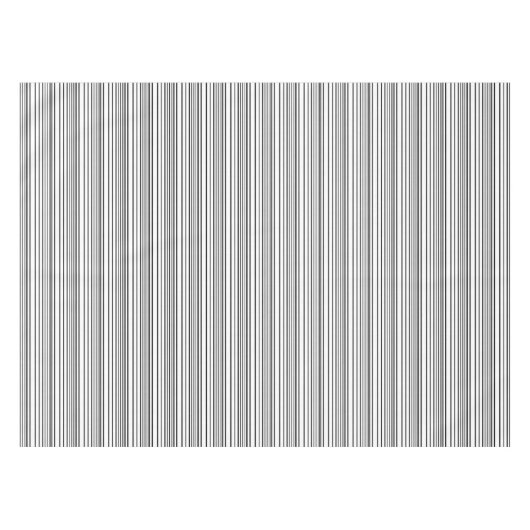 Niedliche Schwarz-weiße Streifen Tischdecke (Vorderseite (Horizontal))