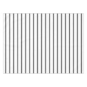 Niedliche Schwarz-weiße Streifen Tischdecke (Vorderseite (Horizontal))