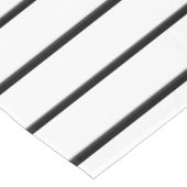 Niedliche Schwarz-weiße Streifen Tischdecke (Schrägansicht)
