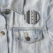 Niedliche Schwarz-weiße Ziertextur Button (Beispiel)