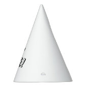 Niedliche Schwarz-weiße Zollnummer Jahr Geburtstag Partyhütchen (Rechts)