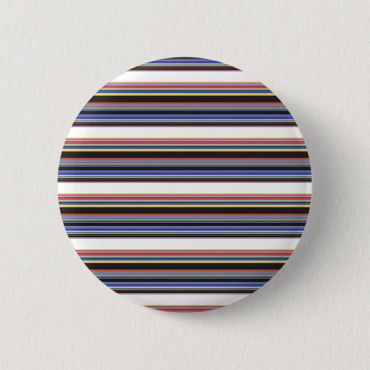 Niedliche schwarzblaue Streifen Button (Vorderseite)