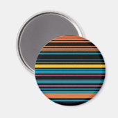 Niedliche schwarzblaue Streifen Magnet (Vorderseite/Rückseite)