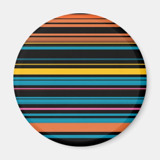 Niedliche schwarzblaue Streifen Magnet (Vorne)