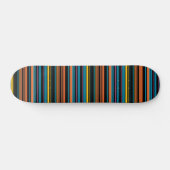 Niedliche schwarzblaue Streifen Skateboard (Horizontal)