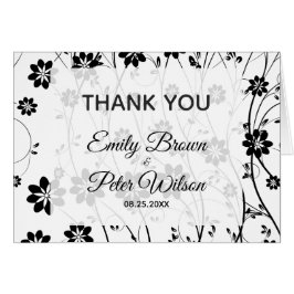 Niedliche schwarze Blume - Danke