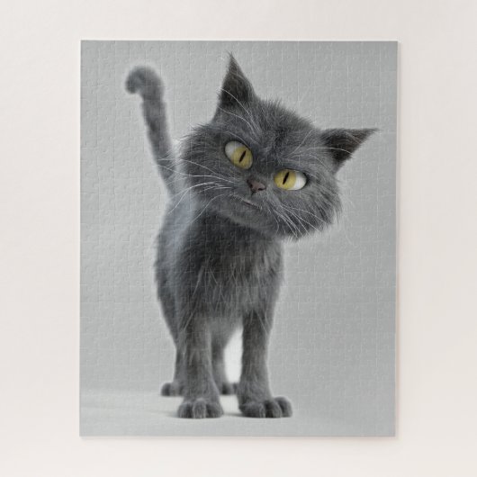 NIEDLICHE SCHWARZE CAT JIGSAW PUZZLE (Vertikal)