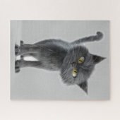 NIEDLICHE SCHWARZE CAT JIGSAW PUZZLE (Horizontal)