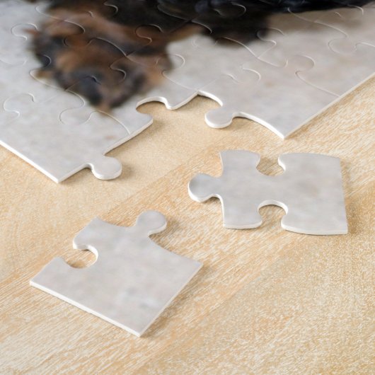 Niedliche schwarze Dackel Puppy Dog Jigsaw Puzzle (Seite)
