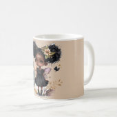 Niedliche schwarze Fee Kaffeetasse (VorderseiteRechts)