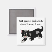 Niedliche schwarze Flasche mit Sprichwort Magnet (Vorderseite/Rückseite)