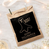 Niedliche Schwarze-Geist-benutzerdefinierte Hallow Geschenktütchen (Ausgeschnitten)