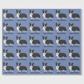 Niedliche schwarze geschenkpapier (Flach)