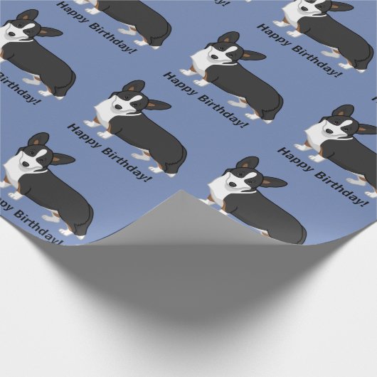 Niedliche schwarze geschenkpapier (Ecke)