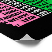 Niedliche Schwarze Geschichte Monat Aka Spaß T-Shi Poster (Ecke)