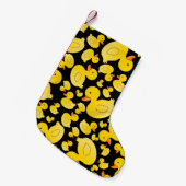 Niedliche schwarze Gummienten Kleiner Weihnachtsstrumpf (Vorderansicht (hängend))
