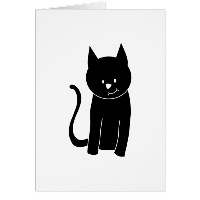 Niedliche schwarze Katze (Vorne)