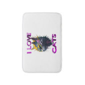 Niedliche schwarze Katze 1 Badematte (Vorderseite Vertikal)