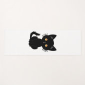 Niedliche Schwarze Katze 2 Yogamatte (Vorderseite (Horizontal))