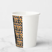 Niedliche Schwarze Katze Candy Mais Muster Hallowe Pappbecher (Links)