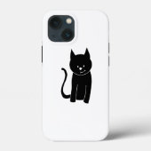 Niedliche Schwarze Katze Case-Mate iPhone Hülle (Rückseite)