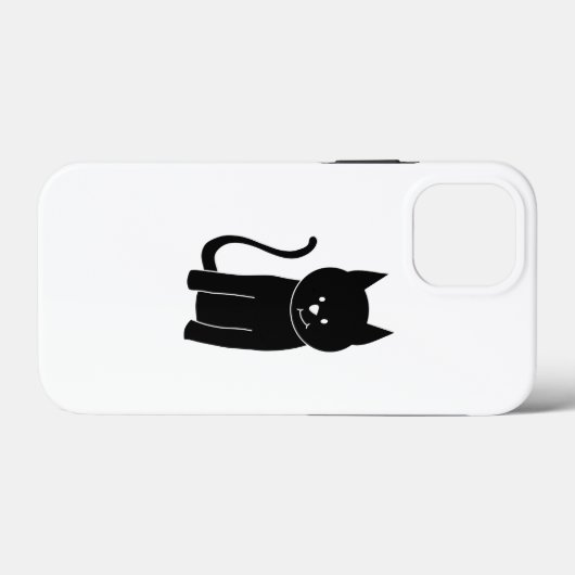 Niedliche Schwarze Katze Case-Mate iPhone Hülle (Rückseite (Horizontal))