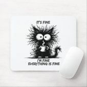 Niedliche schwarze Katze Es ist gut, ich bin gut a Mousepad (Mit Mouse)